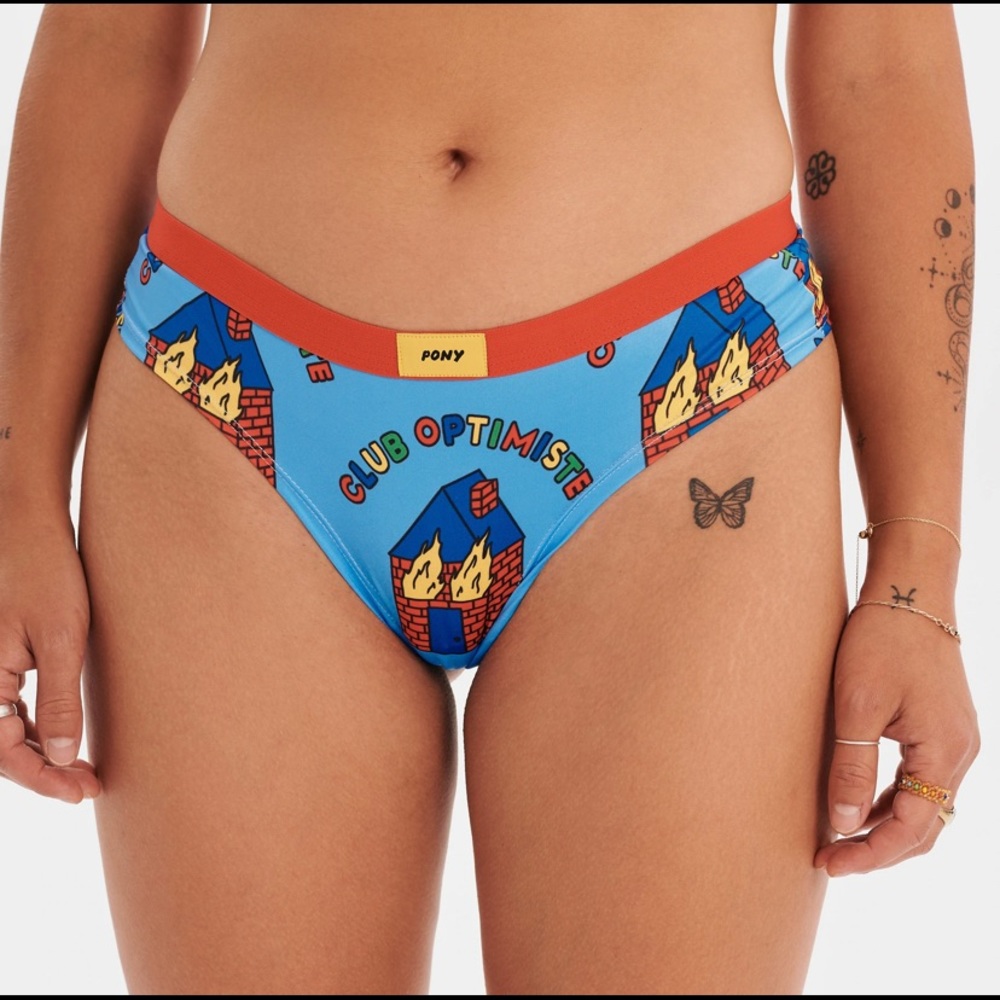 Lot of 5 UNDZ  Brand Pony Cheeky Underwear Panties Size  L NWT - FREE GIFT